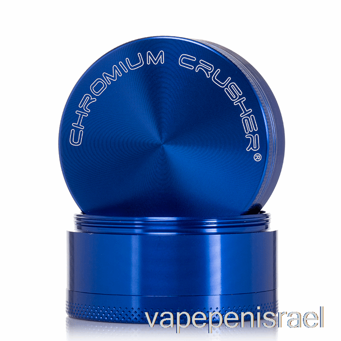 מגרסה חד פעמית Vape Israel כרום 2.2 אינץ' מטחנה כחולה 4 חלקים